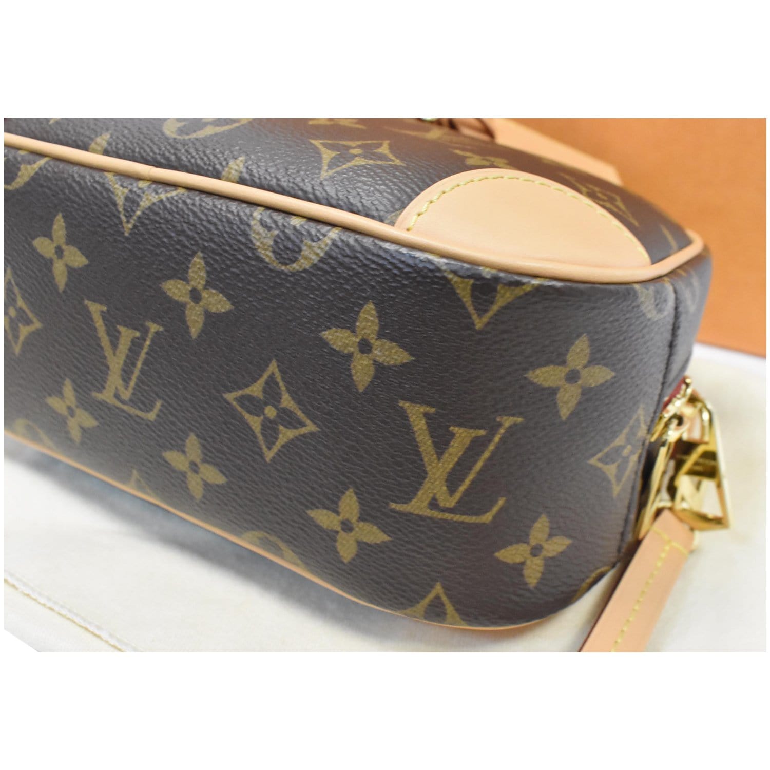 Louis Vuitton Deauville Handbag Monogram Canvas Mini at 1stDibs