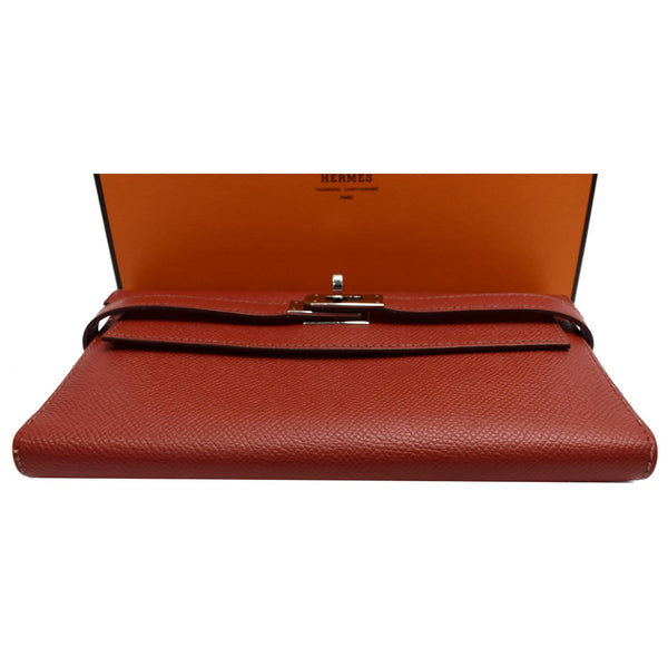 Hermes Kelly Leather Wallet Red - Hermes wallet for women