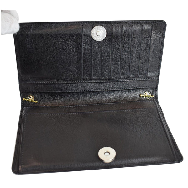 Chanel Camellia Leather Wallet on Chain Shoulder Bag card slots
