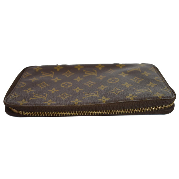 LOUIS VUITTON Monogram Escovedo Travel Case Long Wallet Brown