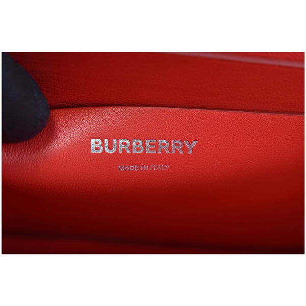 BURBERRY Small Grace Leather Shoulder Bag Red - Final Sale