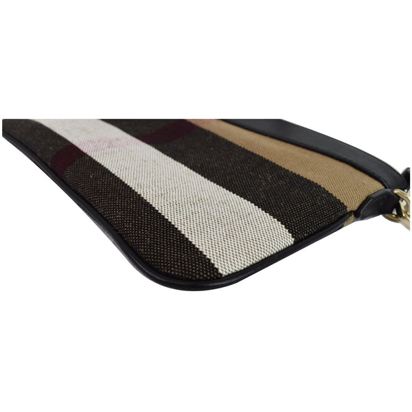 BURBERRY Peyton House Check Canvas Crossbody Bag Black