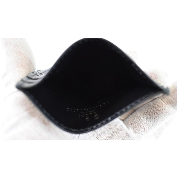 GUCCI Microguccissima Card Case Black 476010