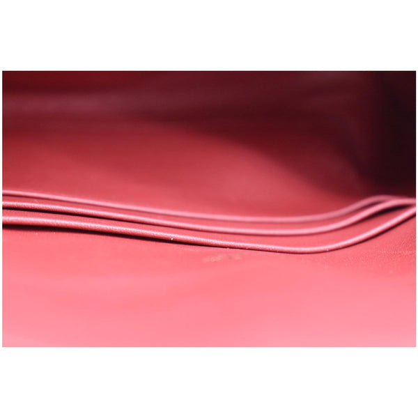 PRADA Envelope Leather Clutch Wallet Red