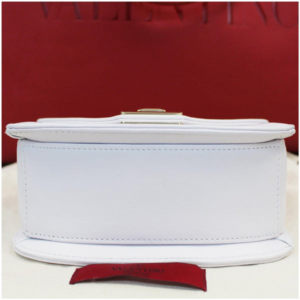 Valentino Garavani VLTN Leather Crossbody Bag white