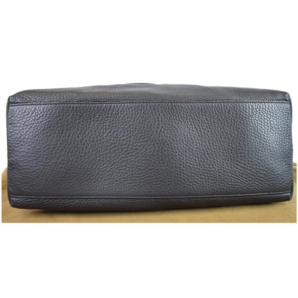 GUCCI Soho Pebbled Leather Chain Shoulder Bag 308982 Black