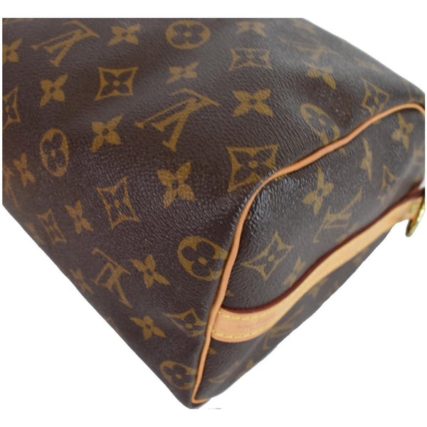 Louis Vuitton Speedy 25 Bandouliere Bag Bottom Corner