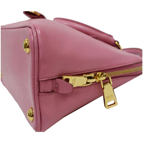 Prada Promenade Mini Saffiano Leather Handbag - full zip