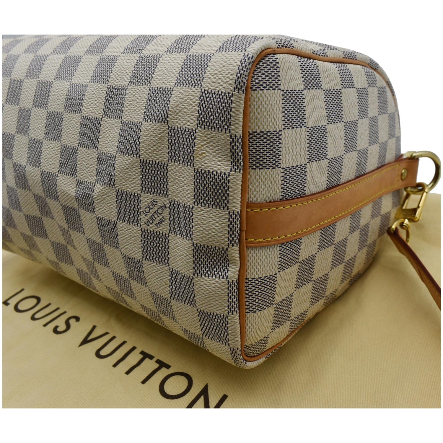 Louis Vuitton Speedy 25 Bandouliere Damier Azur 2way Bag