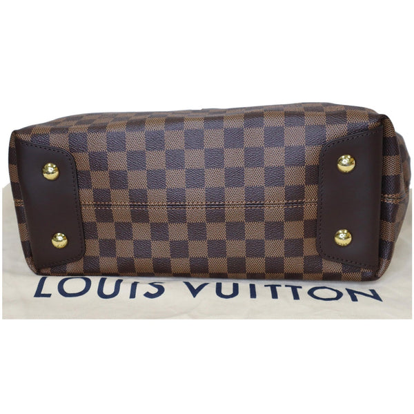 Louis Vuitton Duomo Hobo Damier Ebene Handbag bottom view