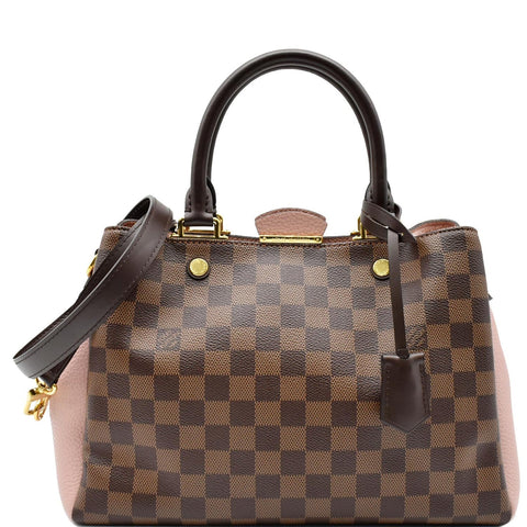 LOUIS VUITTON Brittany Damier Ebene Shoulder Bag Brown