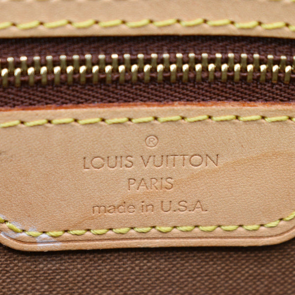 LOUIS VUITTON Batignolles Horizontal Monogram Canvas Shoulder Bag Brown