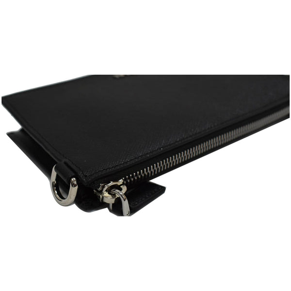 Prada Saffiano Leather Phone Pouch - shop at discount