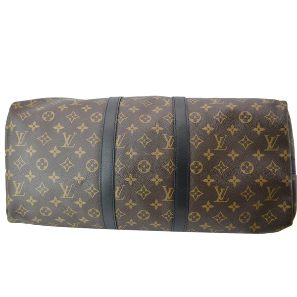 LOUIS VUITTON Keepall 45 Bandouliere Monogram Canvas Travel Bag Brown
