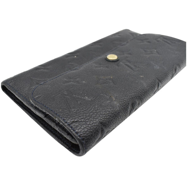 LOUIS VUITTON Virtuose Empreinte Leather Trifold Wallet Black