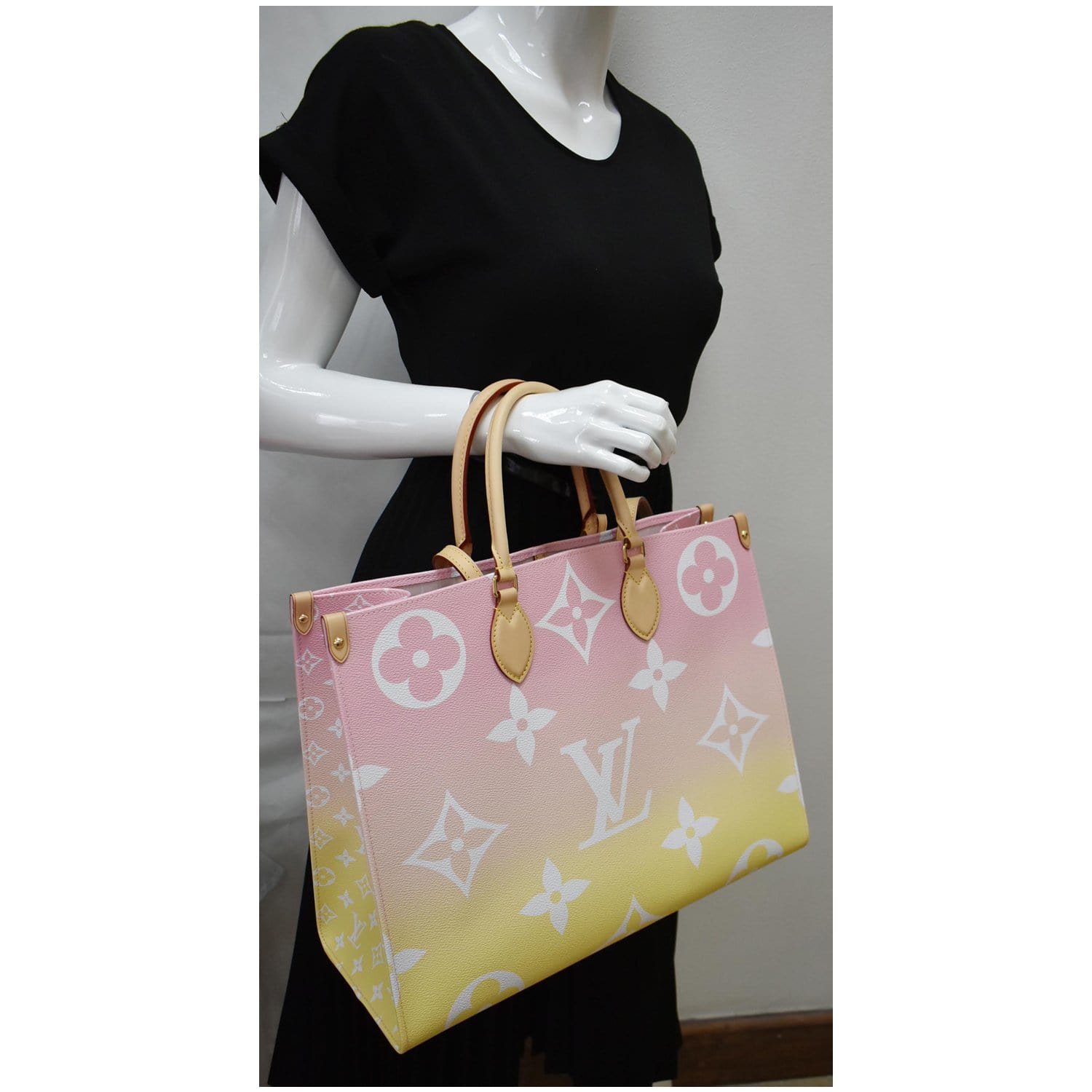 pink and yellow louis vuittons handbags