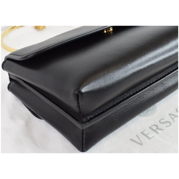 VERSACE Medusa Aeternitas Bangle Evening Charm Satchel Bag Black