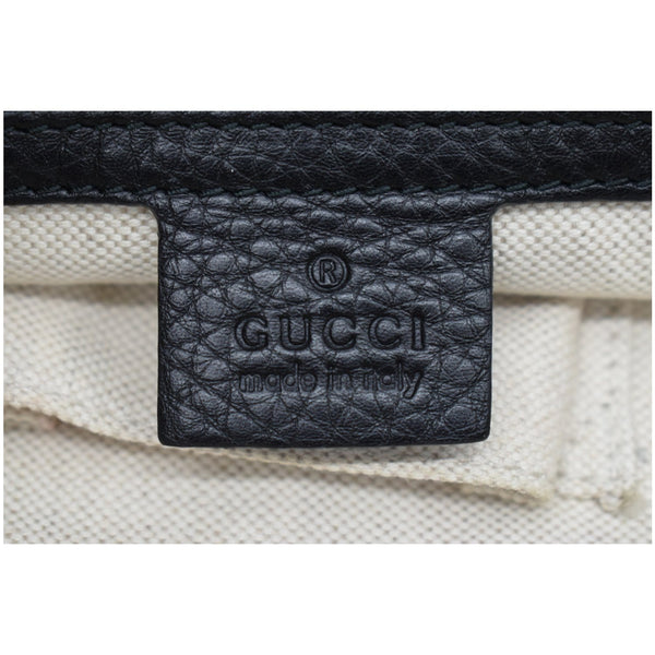 Gucci Ride Medium Pebbled Leather Top Handle Shoulder Bag Italy