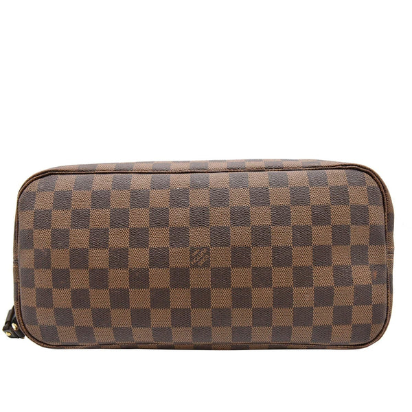 LOUIS VUITTON Neverfull MM Damier Ebene Tote Bag Brown