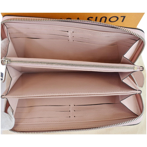 LOUIS VUITTON Mahina Leather Zippy Wallet Magnolia