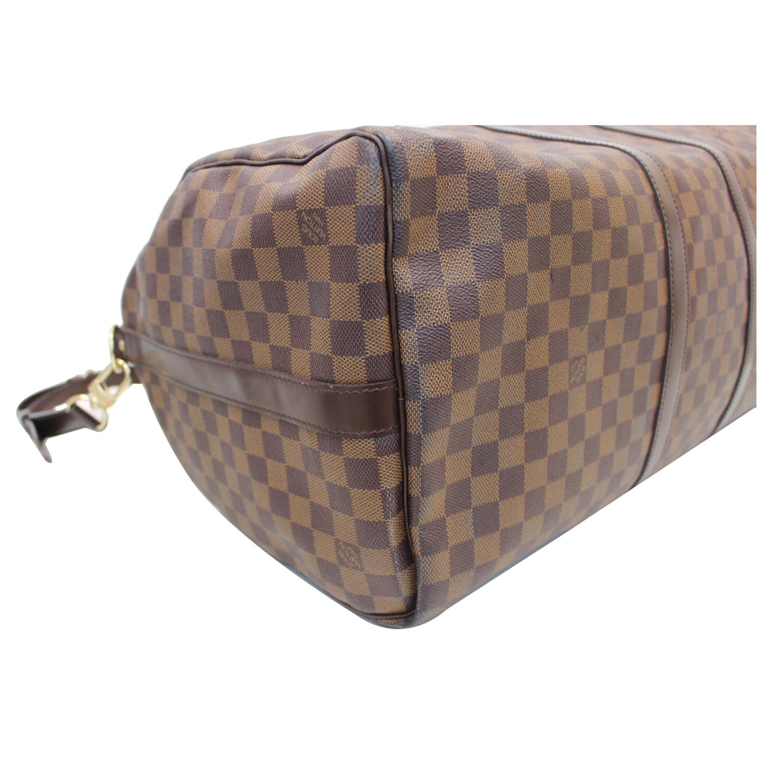 Pre-owned Louis Vuitton 2006 Damier Ebene Keepall 50 Travel Bag In Brown