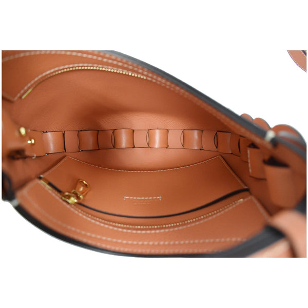 Chloe Darryl Small Grain Leather Hobo/Shoulder Bag interior