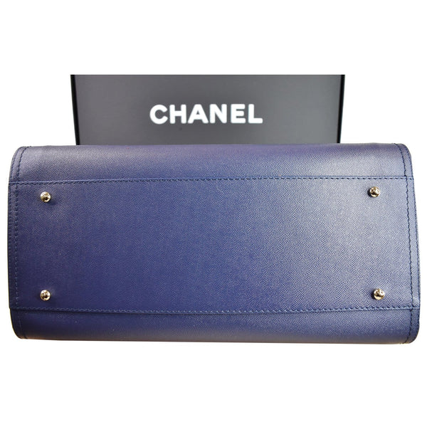 Chanel Deauville Studded Caviar Tote Shoulder Bag for sale