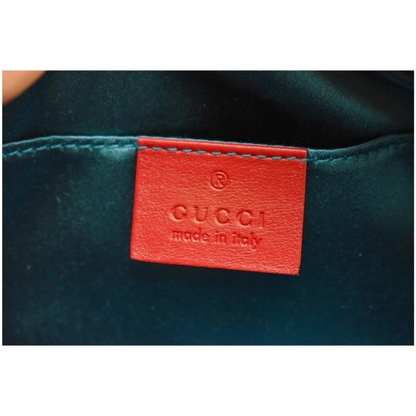 GUCCI GG Marmont Small Velvet Matelasse Crossbody Bag Red 447632