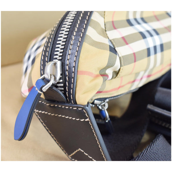 BURBERRY Vintage Check Canvas Medium Bum Bag Beige