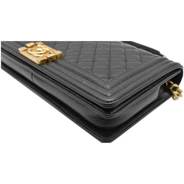 Chanel Medium Boy Flap Caviar Leather Shoulder Bag - DDH