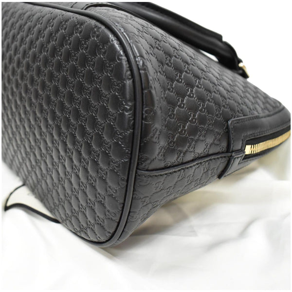 Gucci Dome Medium Leather Shoulder Bag bottom side view