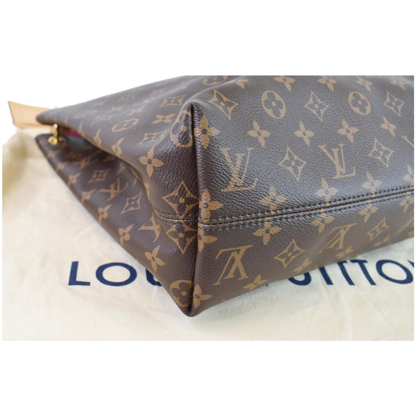 LOUIS VUITTON Graceful MM Monogram Canvas Shoulder Bag Brown