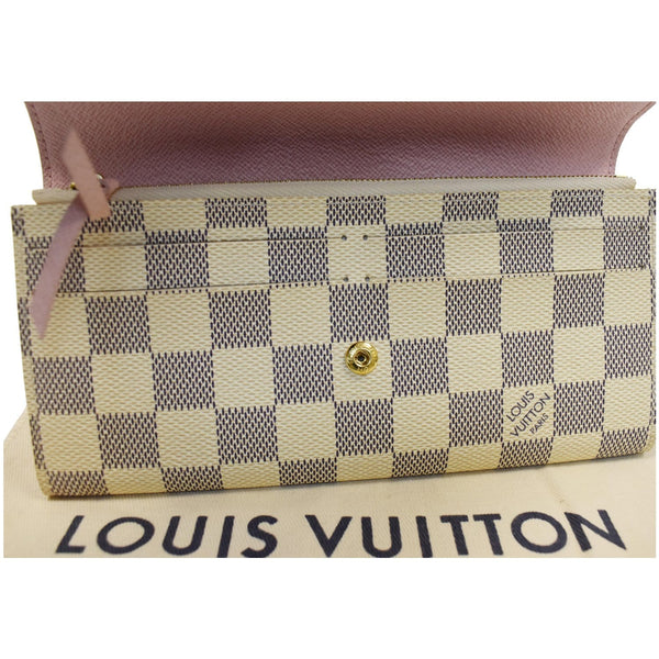 Louis Vuitton Emilie Wallet White/Purple - flap opened