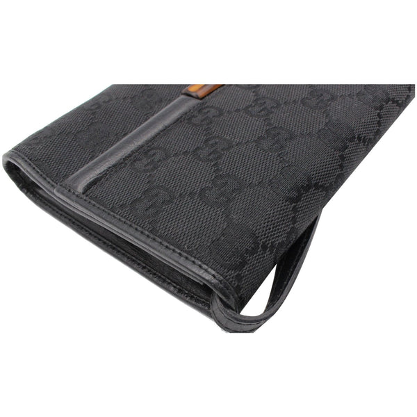 Gucci Bamboo GG Monogram Canvas Clutch Bag - side view