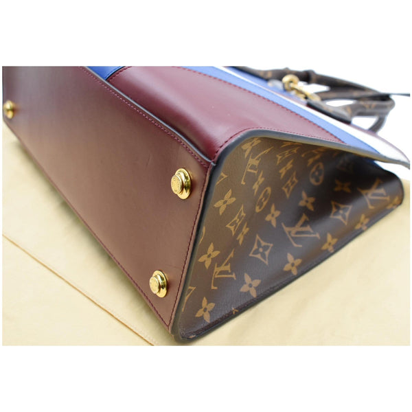 LOUIS VUITTON City Steamer MM Monogram Calfskin Tote Bag Burgundy
