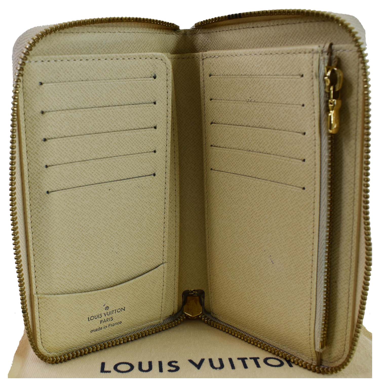 Louis Vuitton Damier Azur Delightful MM RARE Coral LV Zippy Wallet,  Organizer