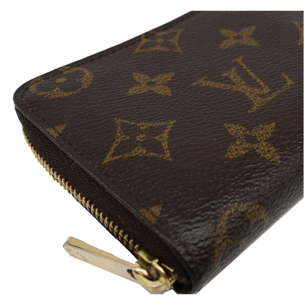 LOUIS VUITTON Monogram Canvas Zippy Coin Purse Brown
