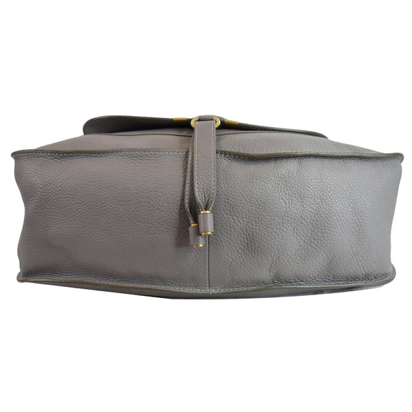 CHLOE Marcie Large Calfskin Leather Shoulder Bag Grey
