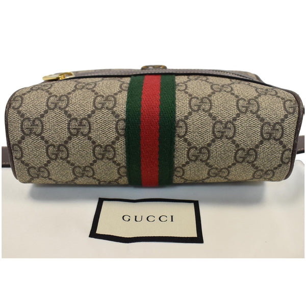 GUCCI Ophidia Small GG Supreme Canvas Web Belt Bag Brown 517076