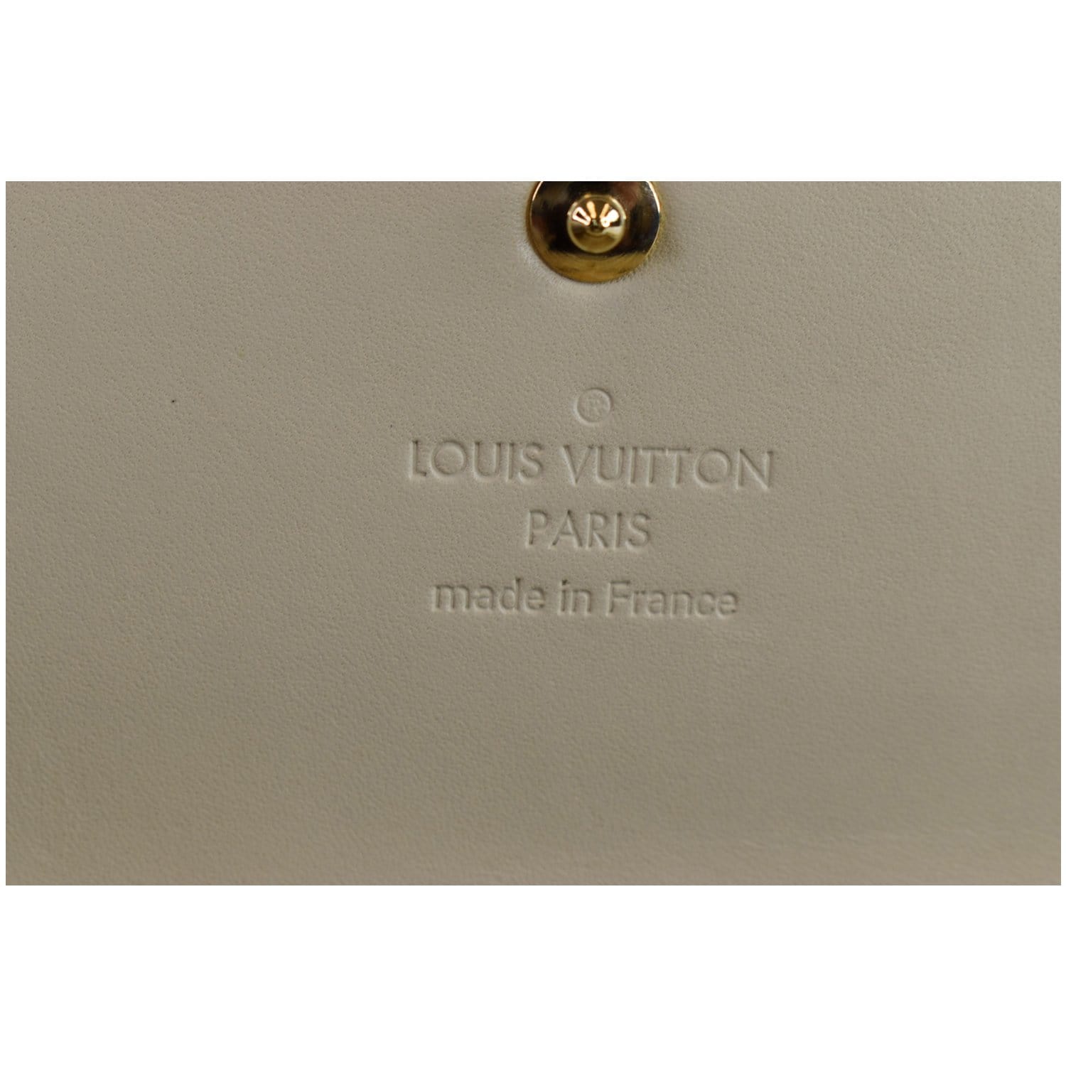 Louis Vuitton Cream Vernis Sarah Wallet