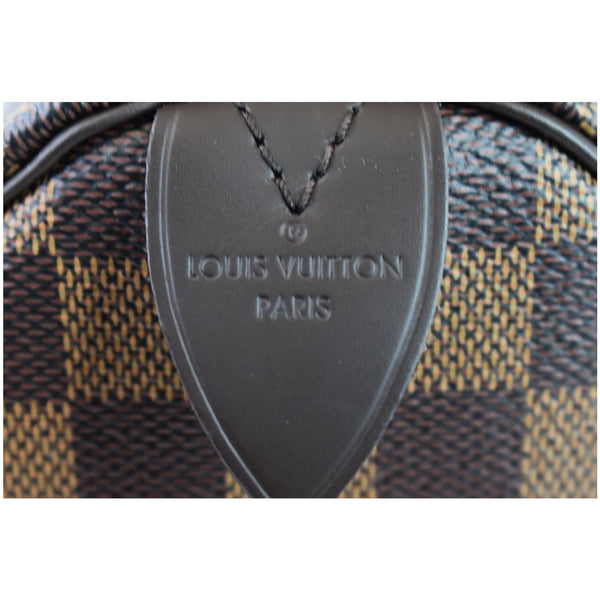 Louis Vuitton Speedy 25 Damier Ebene Satchel Bag close view