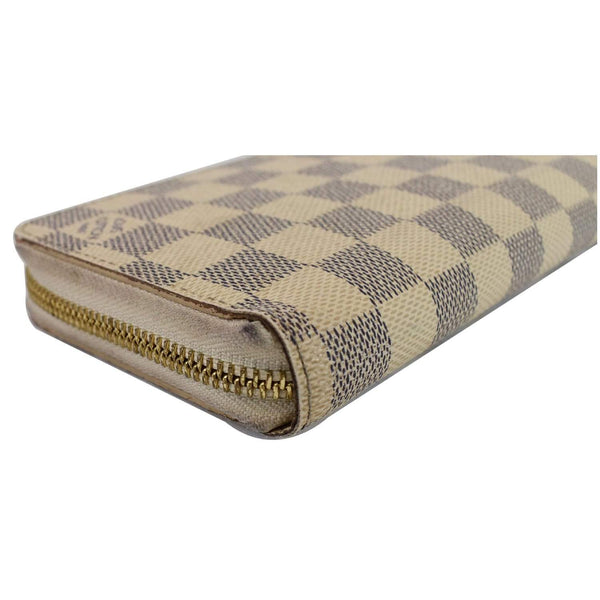 Louis Vuitton Damier Azur Zippy Long Wallet White - blue checks