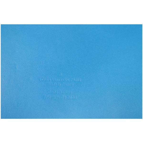 LOUIS VUITTON Keepall Triangle 50 Bandouliere Seethrough Travel Bag Blue