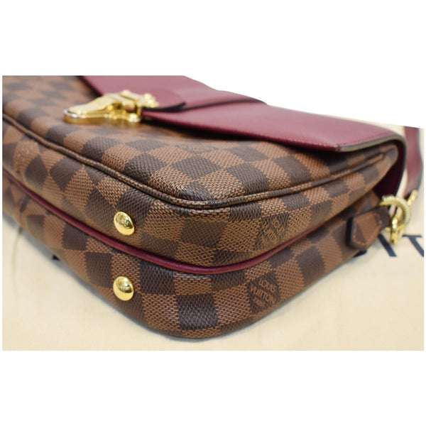 LOUIS VUITTON Clapton Damier Ebene Crossbody Bag Raisin