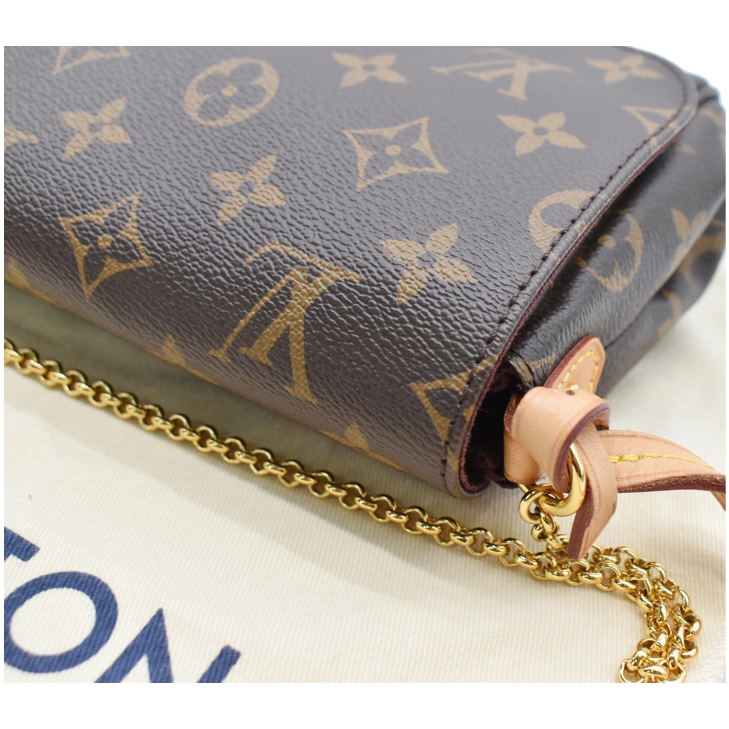 Louis Vuitton Favorite MM Monogram M40718 Crossbody Handbag Clutch 100% Auth