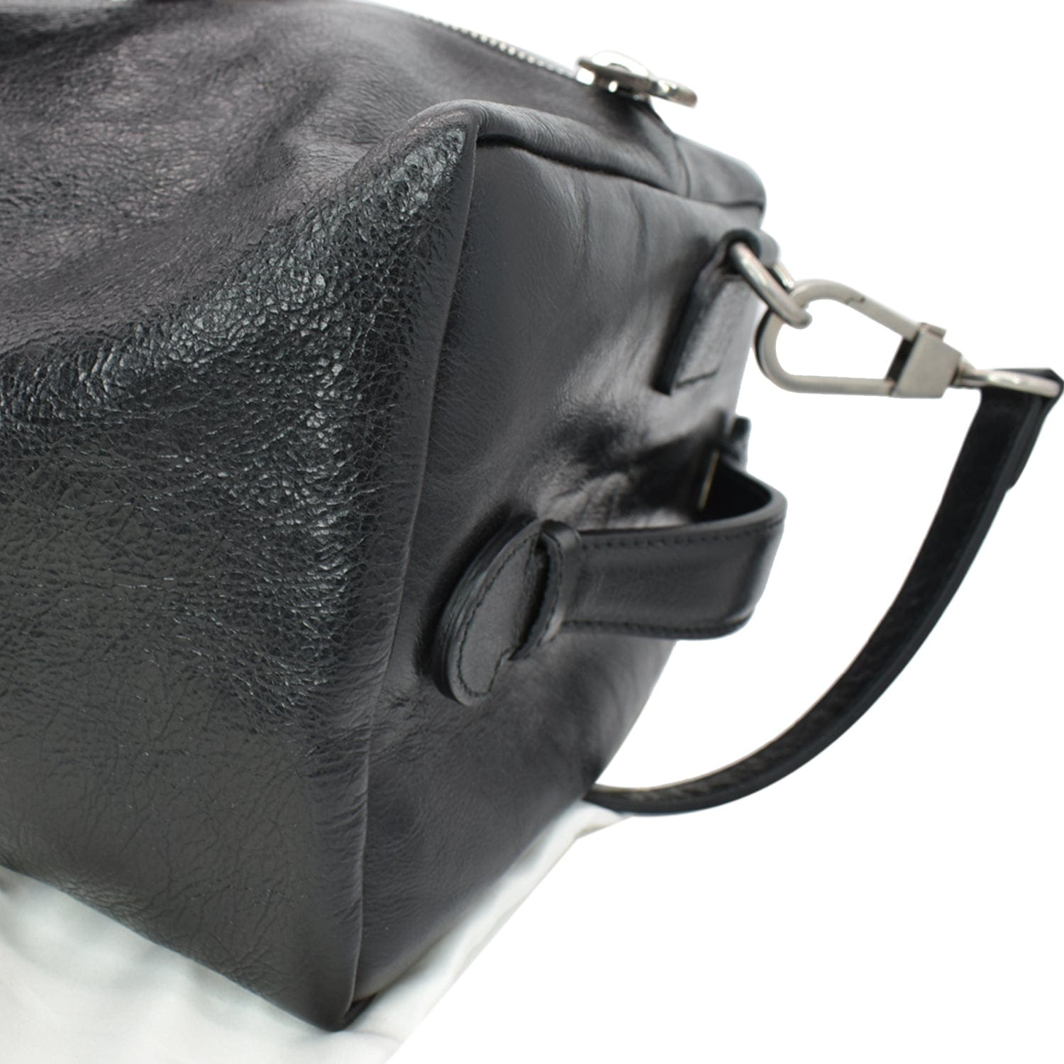 Gucci Black Pebbled Leather Vintage Speedy Bag Black Doctors 