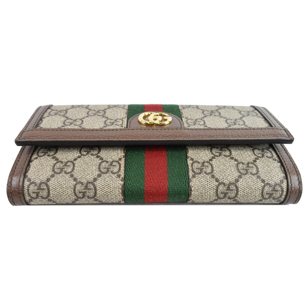 Gucci Ophidia GG Continental Supreme Canvas Wallet Beige 523153