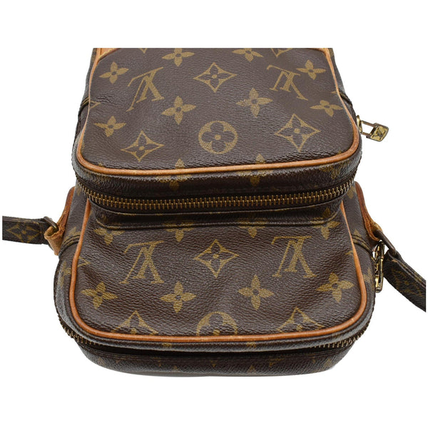 LOUIS VUITTON Amazone Monogram Canvas Crossbody Bag Brown