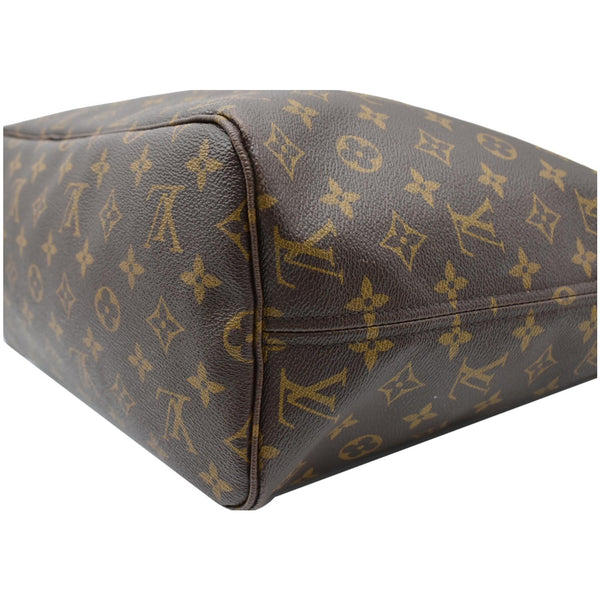 LOUIS VUITTON Neverfull MM Monogram Canvas Tote Bag Brown