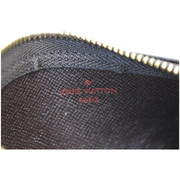 LOUIS VUITTON Key Coin Pouch Damier Ebene Brown